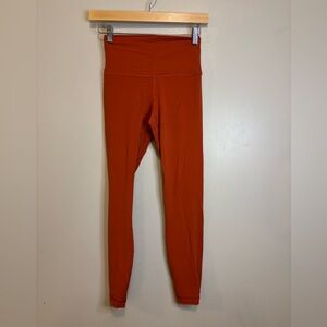 lululemon athletica Rust High-Rise Leggings